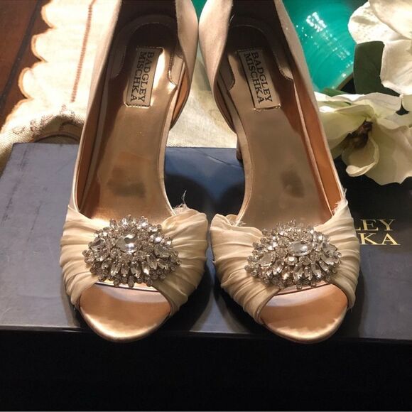 Badgley Mischka Caitlin Pump Blush 9.5 - Picture 5 of 6